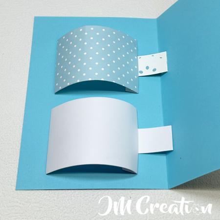 Ziehmechanismus Bogen - Stanzschablone